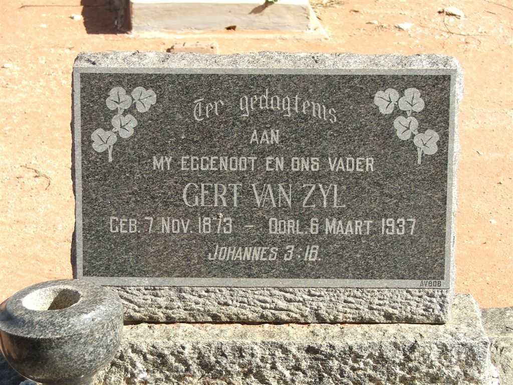 ZYL Gert, van 1873-1937