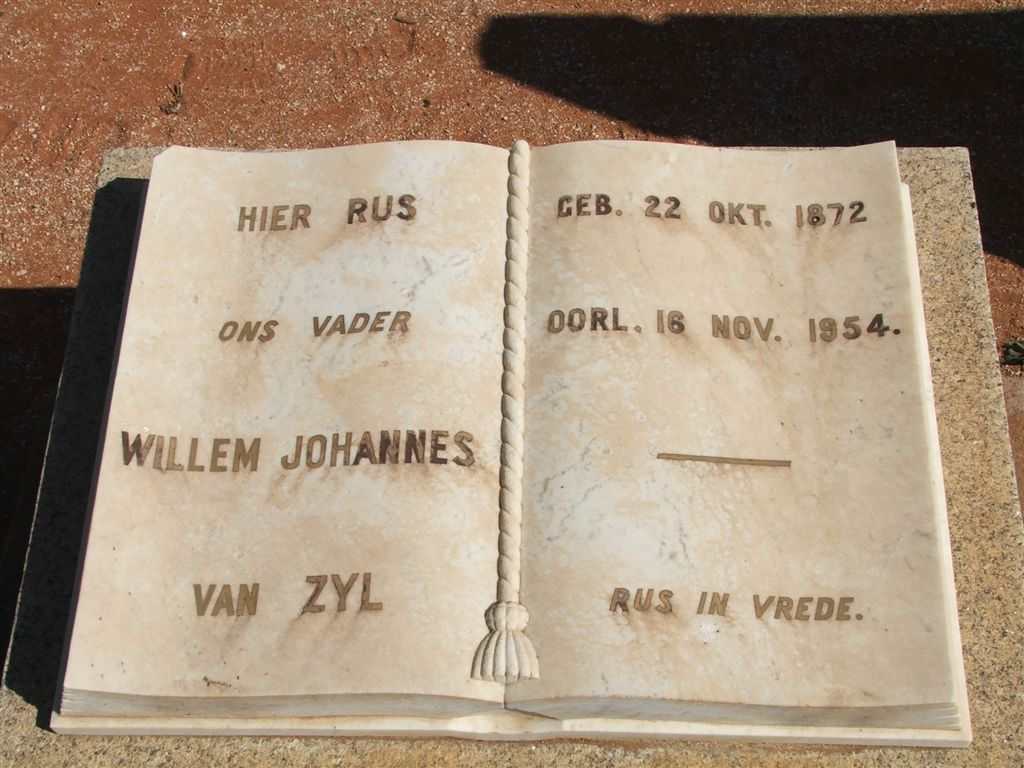 ZYL Willem Johannes, van 1872-1954
