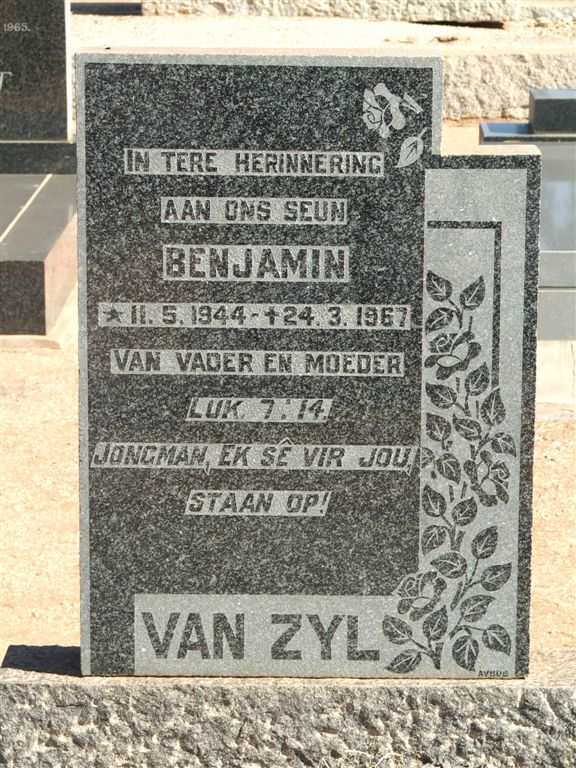 ZYL Benjamin, van 1944-1967
