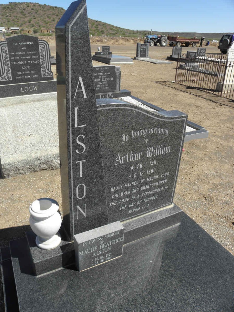 ALSTON Arthur William 1911-1990 &amp; Maude Beatrice 1915-2001