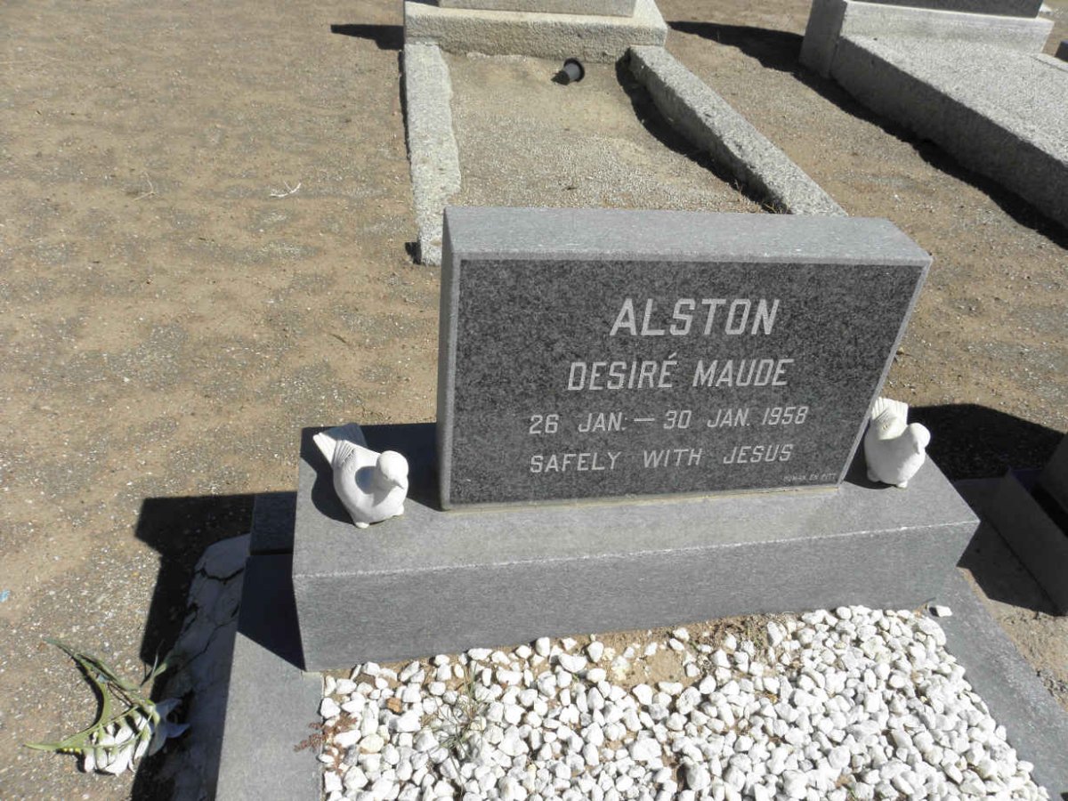 ALSTON Desire Maude 1958-1958