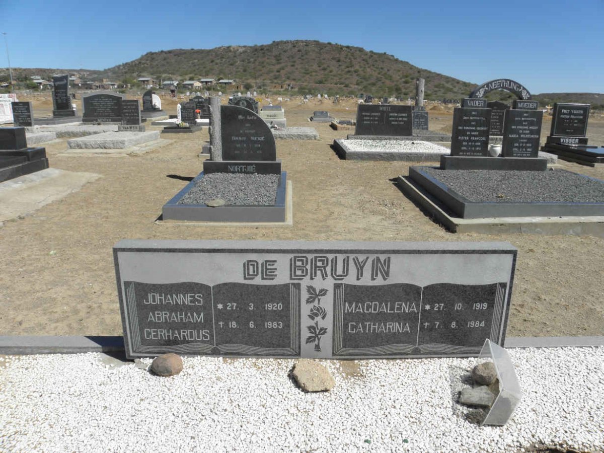 BRUYN Johannes Abraham Gerhardus, de 1920-1983 &amp; Magdalena Catharina 1919-1984