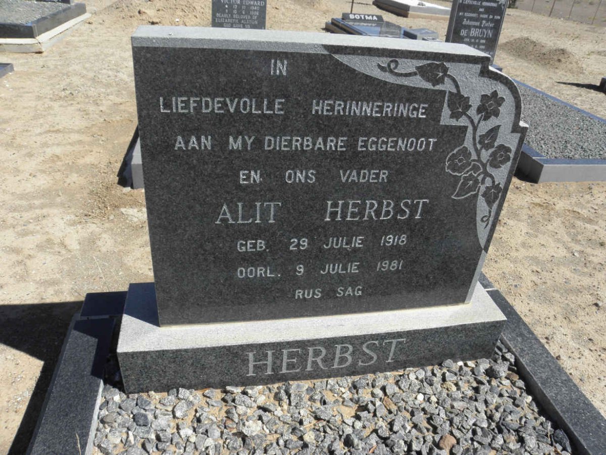 HERBST Alit 1918-1881
