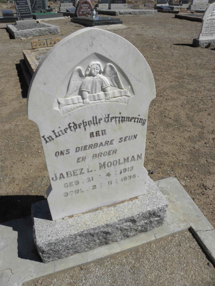 MOOLMAN Jabez L. 1912-1936