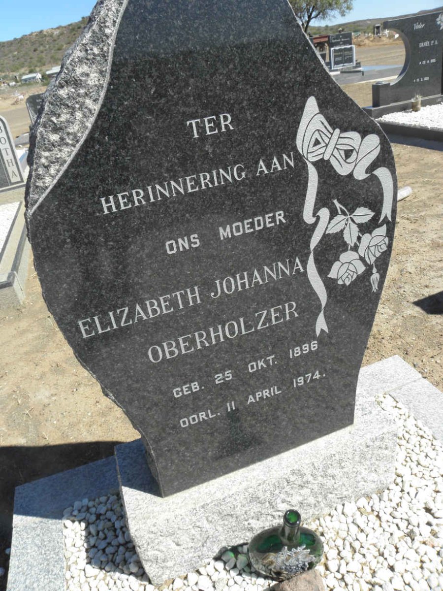 OBERHOLZER Elizabeth Johanna 1896-1974