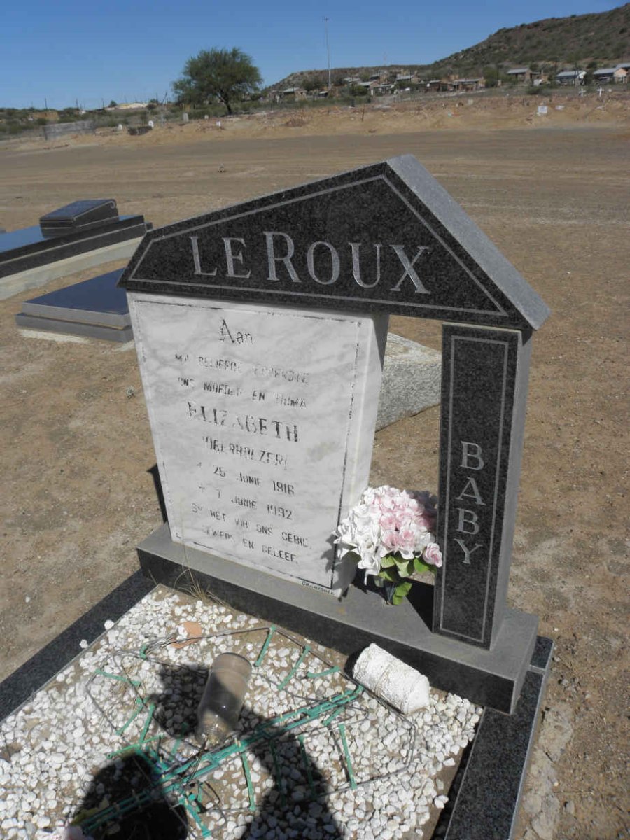 ROUX Elizabeth, le OBERHOLZER 1916-1992
