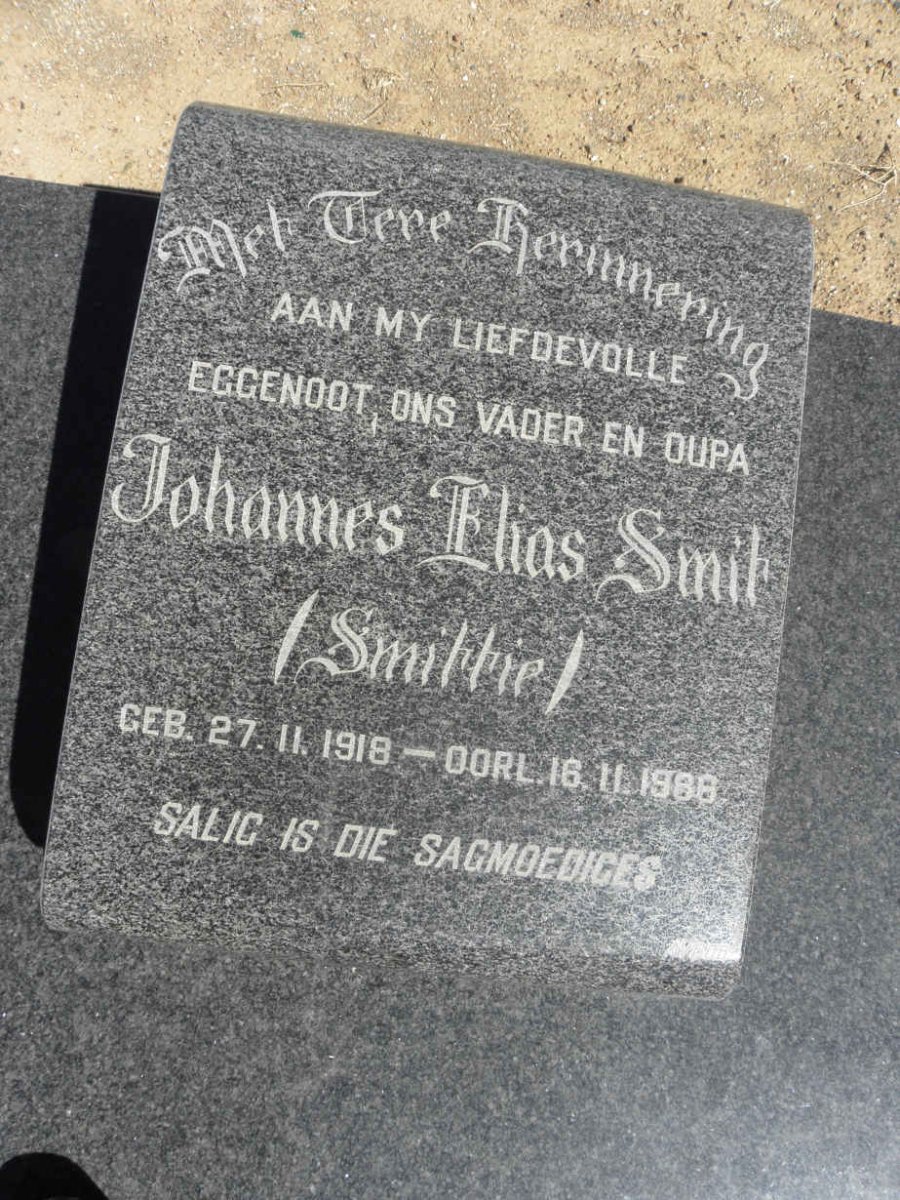 SMIT Johannes Elias 1918-1988