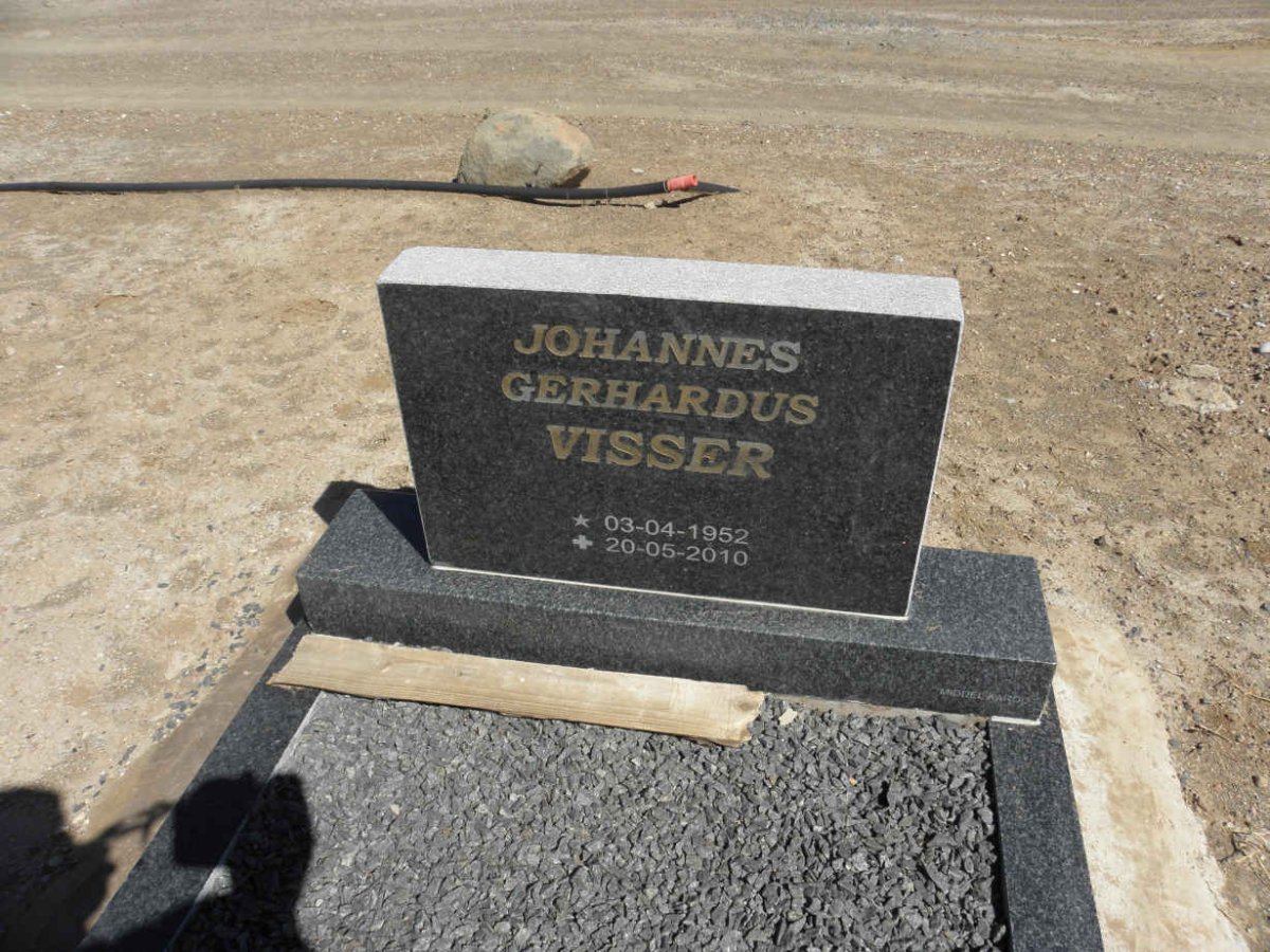 VISSER Johannes Gerhardus 1952-2010