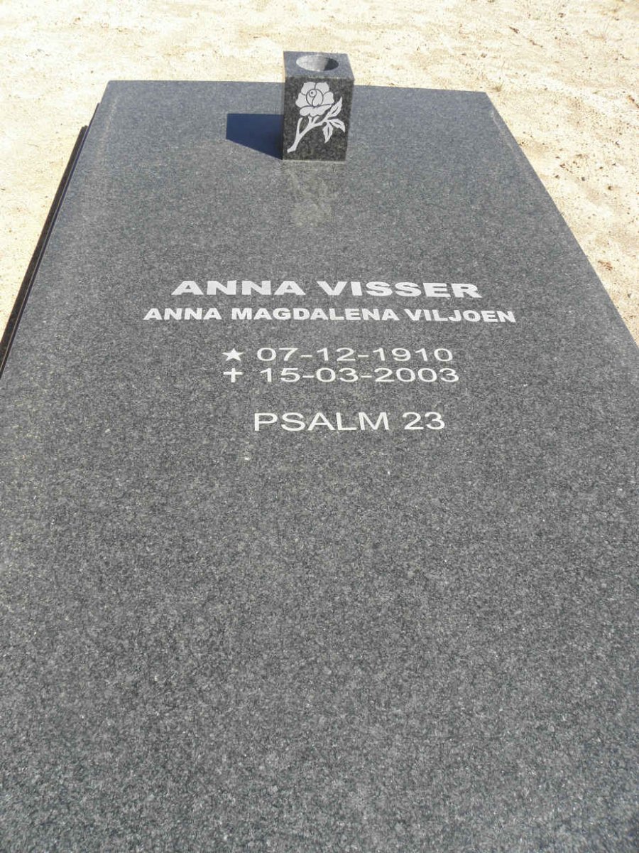 VISSER Anna Magdalena nee VILJOEN 1910-2003