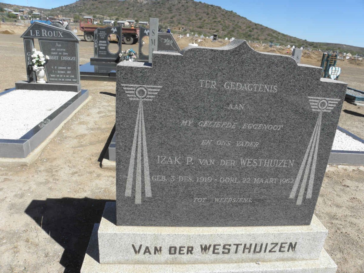 WESTHUIZEN Izak P., van der 1919-1962