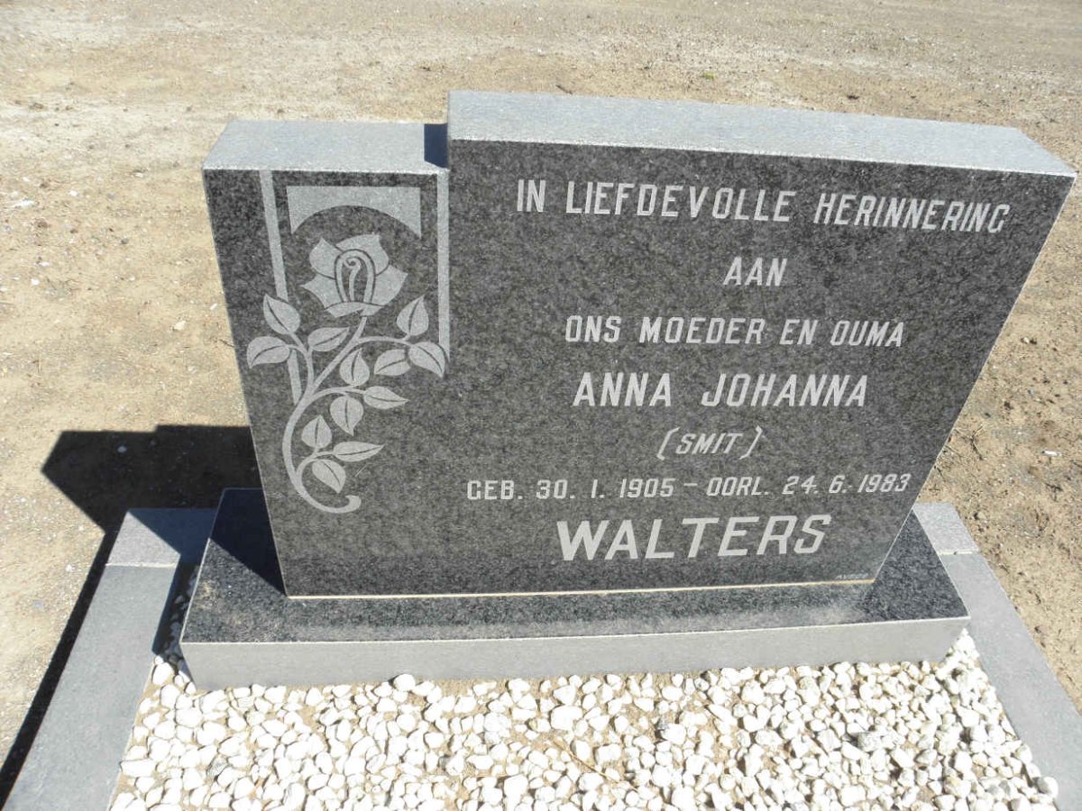 WALTERS Anna Johanna nee SMIT 1905-1983