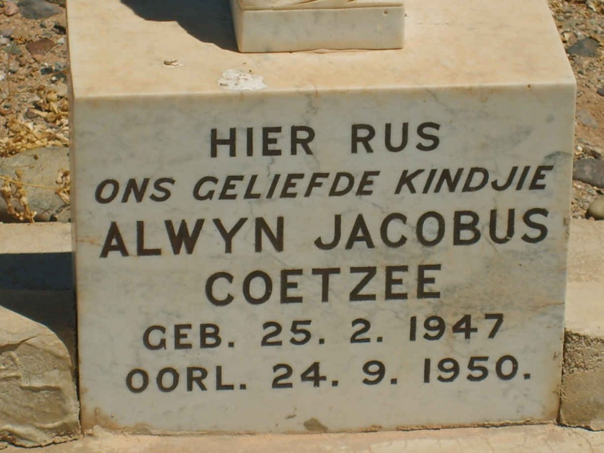 COETZEE Alwyn Jacobus 1947-1950