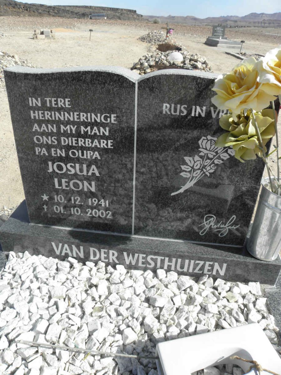 WESTHUIZEN Josua Leon, van der 1941-2002