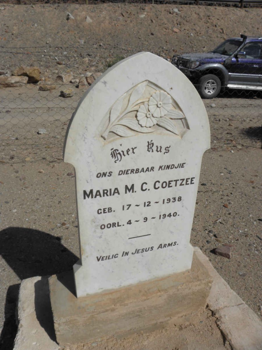 COETZEE Maria M.C. 1938-1940