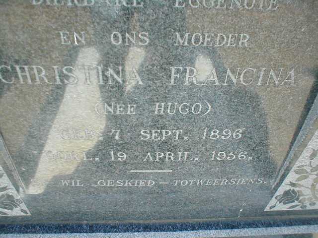 RENSBURG Christina Francina, Jansen van nee HUGO 1896-1956