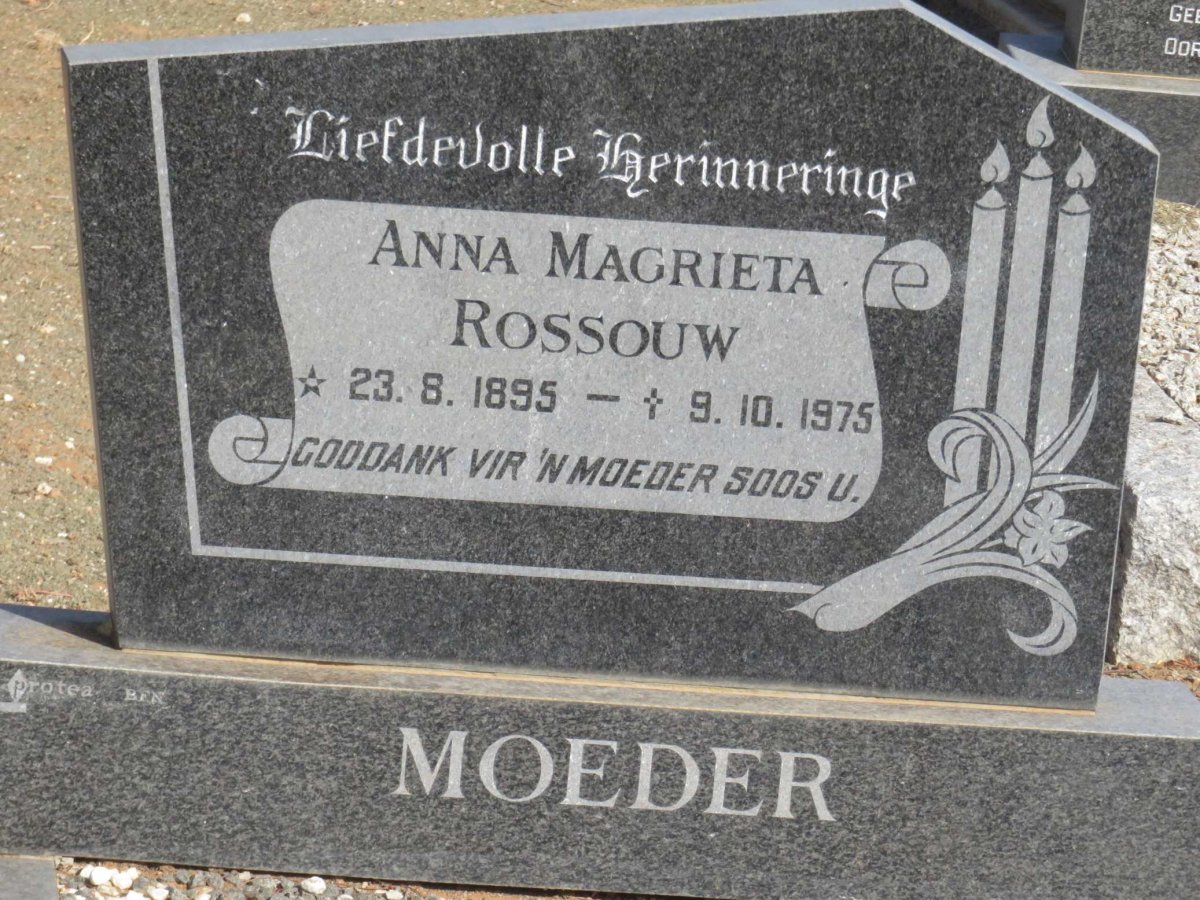 ROSSOUW Anna Magrieta 1895-1975