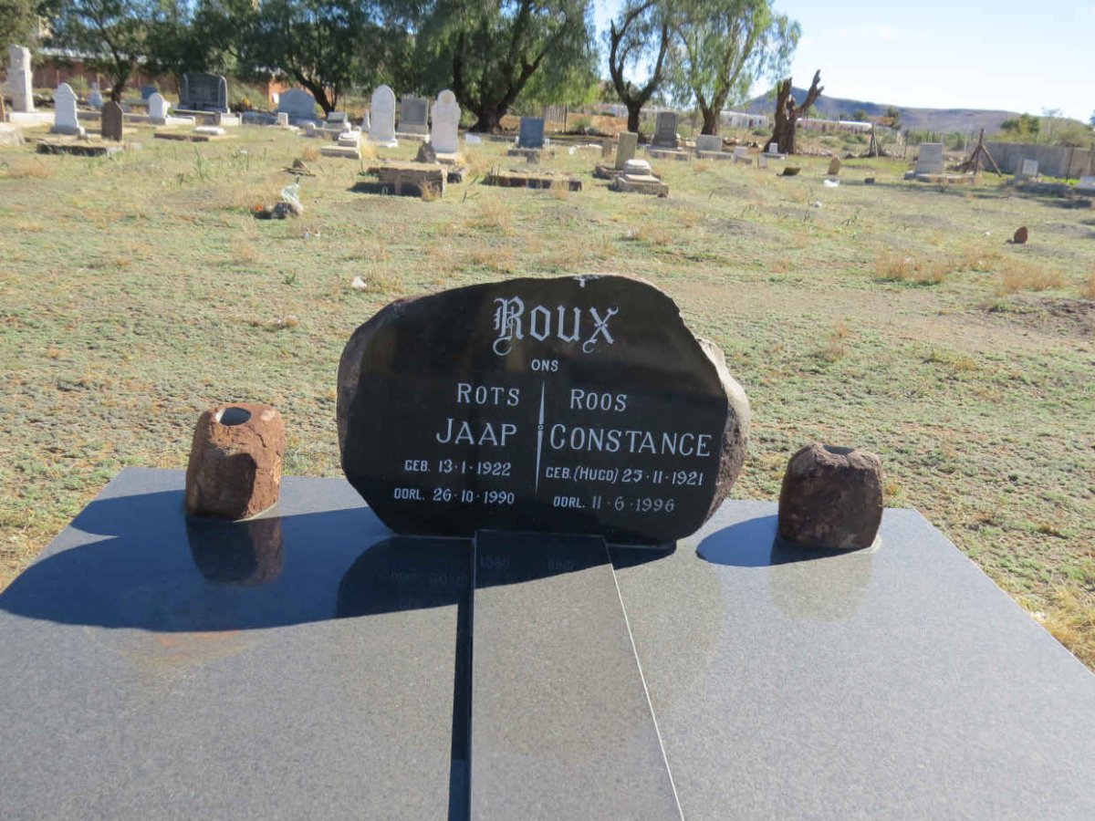 ROUX Jaap 1922-1990 &amp; Constance HUGO 1921-1996