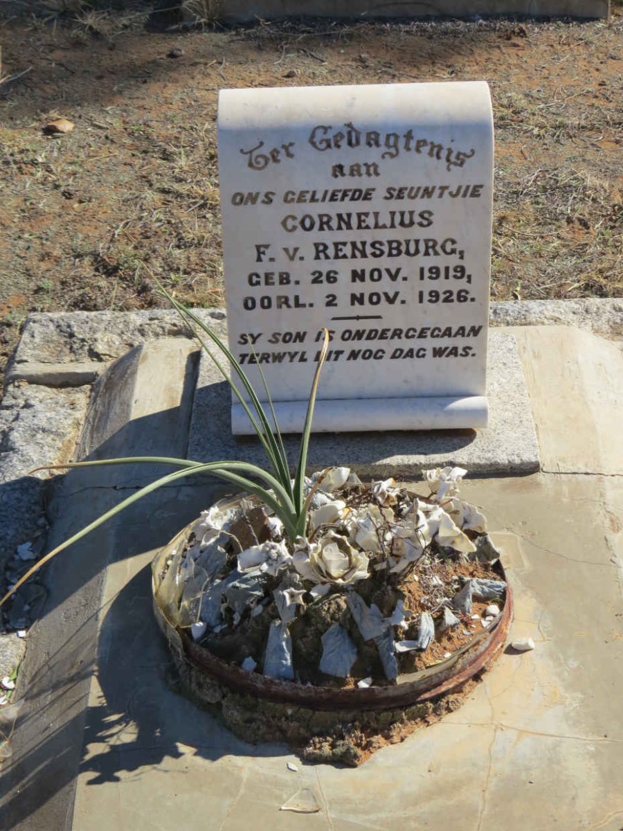 RENSBURG Cornelius F., v. 1919-1926