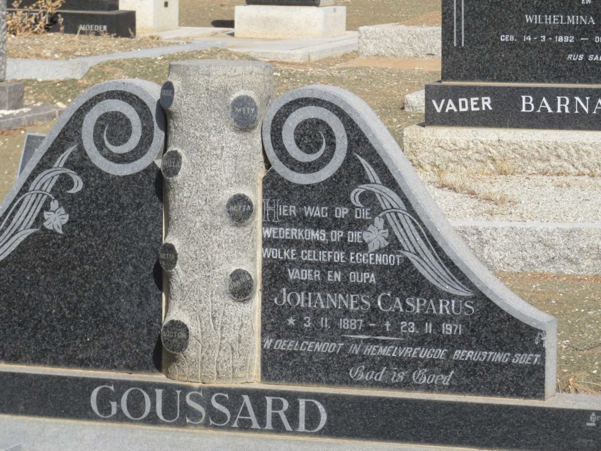 GOUSSARD Johannes Casparus 1887-1971