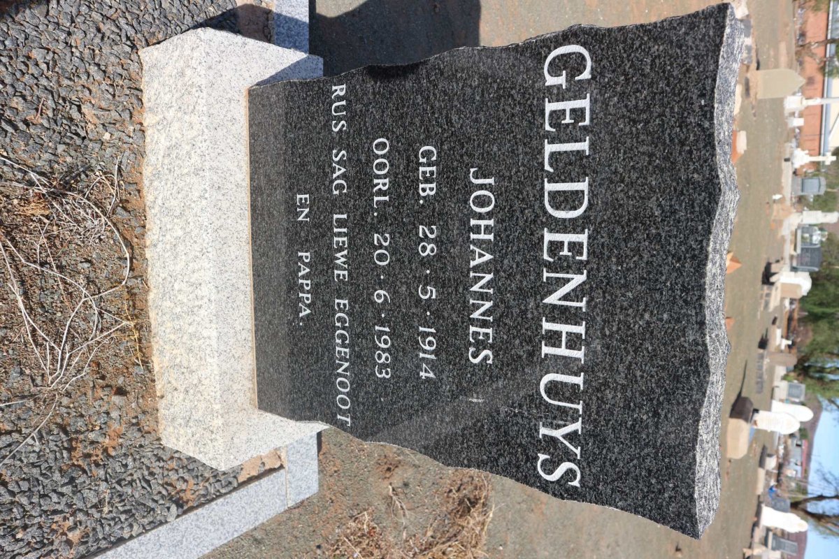 GELDENHUYS Johannes 1914-1983