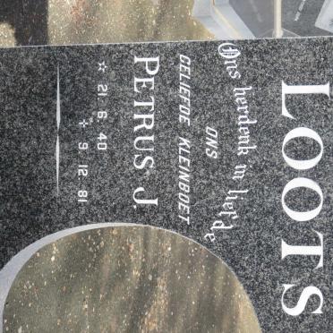 LOOTS Petrus J. 1940-1981