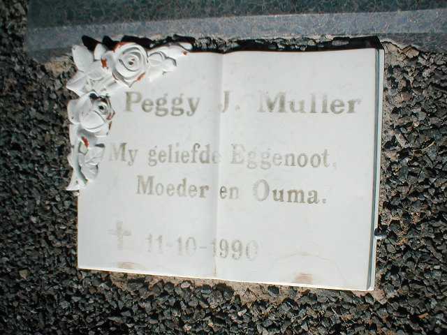 MULLER Peggy J. -1990