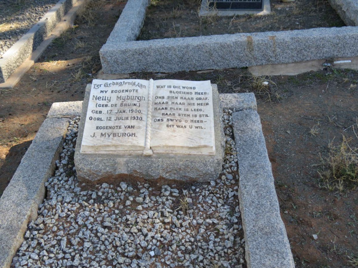 MYBURGH Nelly nee DE BRUIN 1900-1930