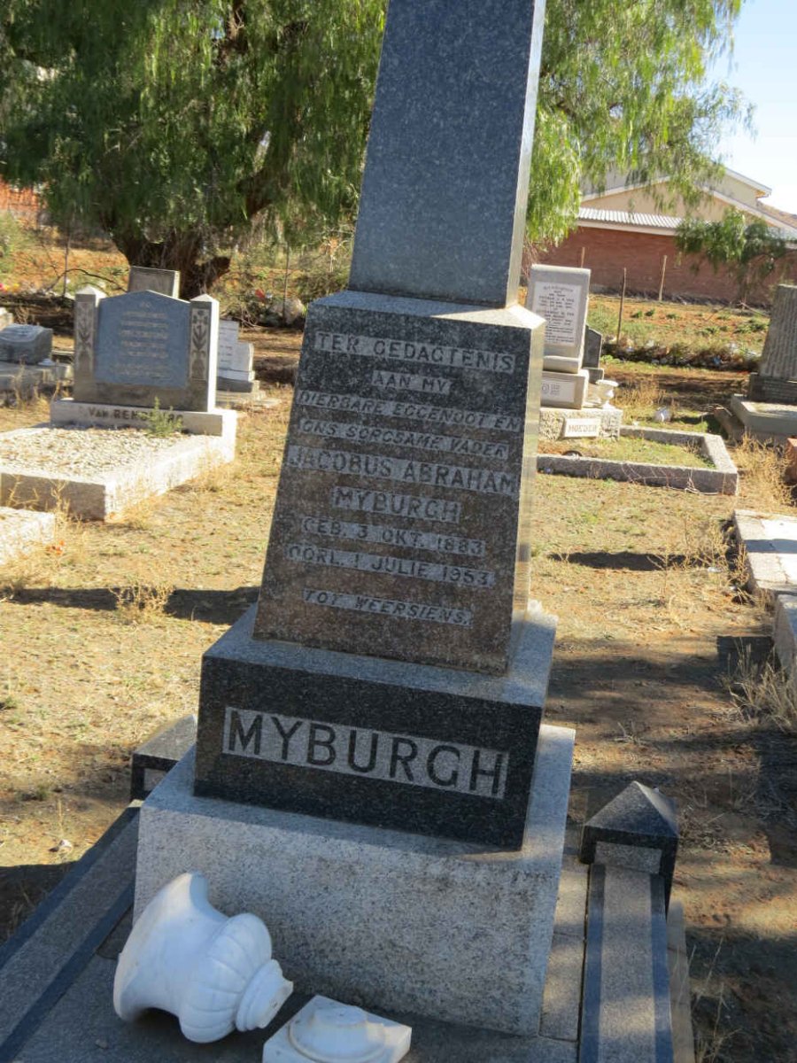 MYBURGH Jacobus Abraham 1883-1953