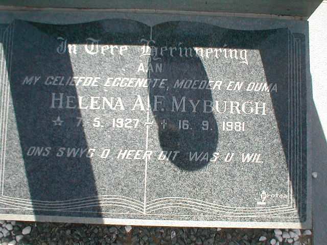 MYBURGH Helena A.F. 1927-1981