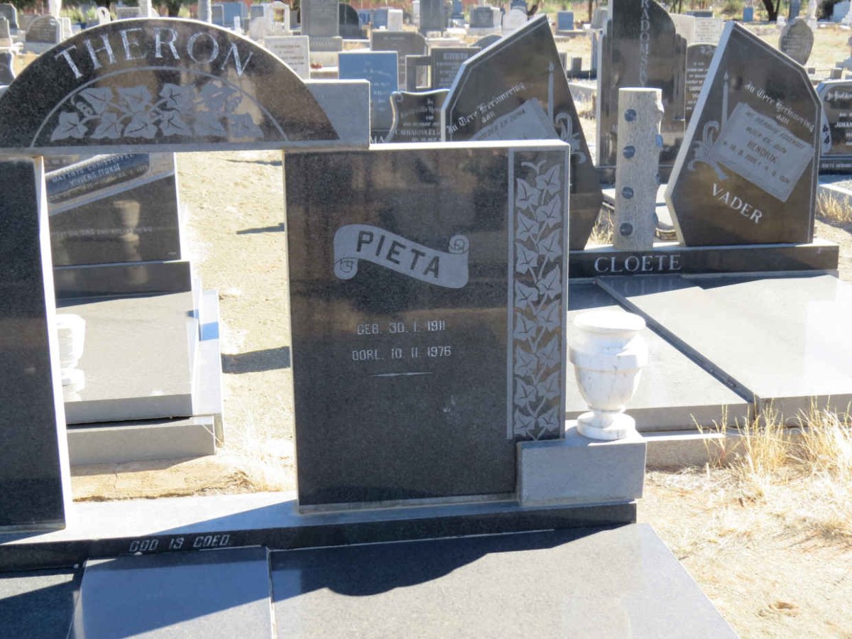 THERON Pieta 1911-1976 &amp; Jaffie 1908-