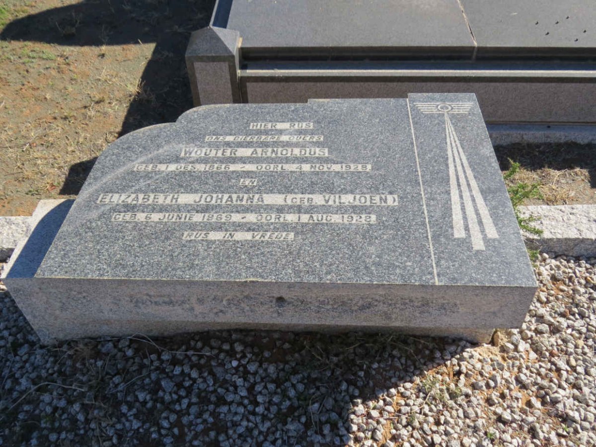 THERON Wouter Arnoldus 1866-1928 &amp; Elizabeth Johanna VILJOEN 1869-1922