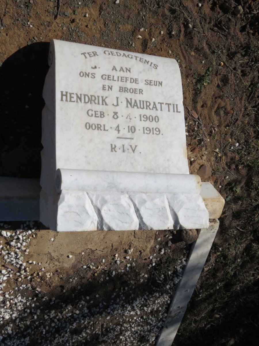 NAURATTIL Hendrik J. 1900-1919