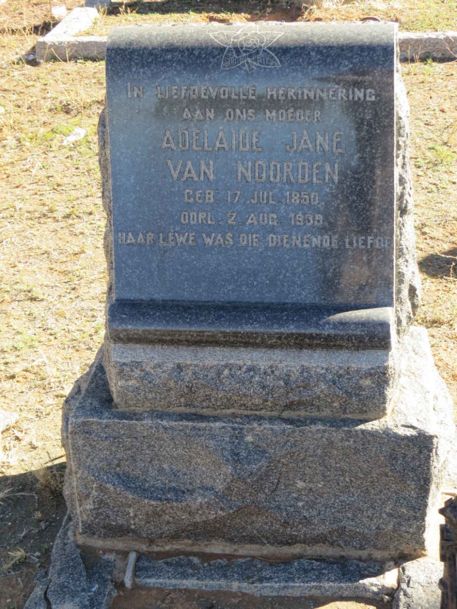 NOORDEN Adelaide Jane, van 1850-1939