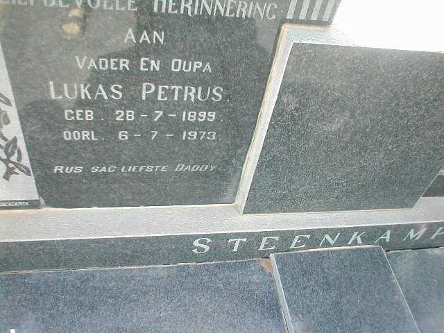 STEENKAMP Lukas Petrus 1899-1973