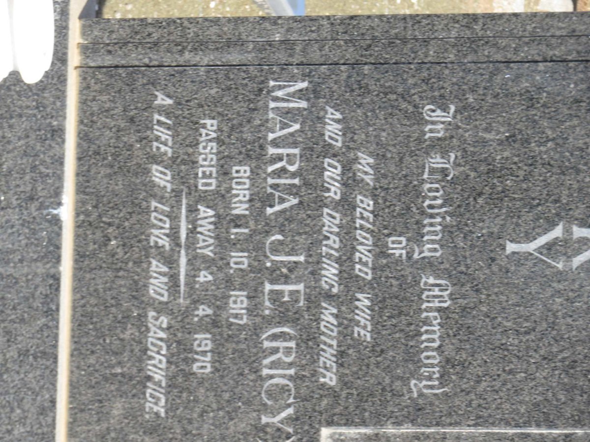 ? Maria J.E. 1917-1970