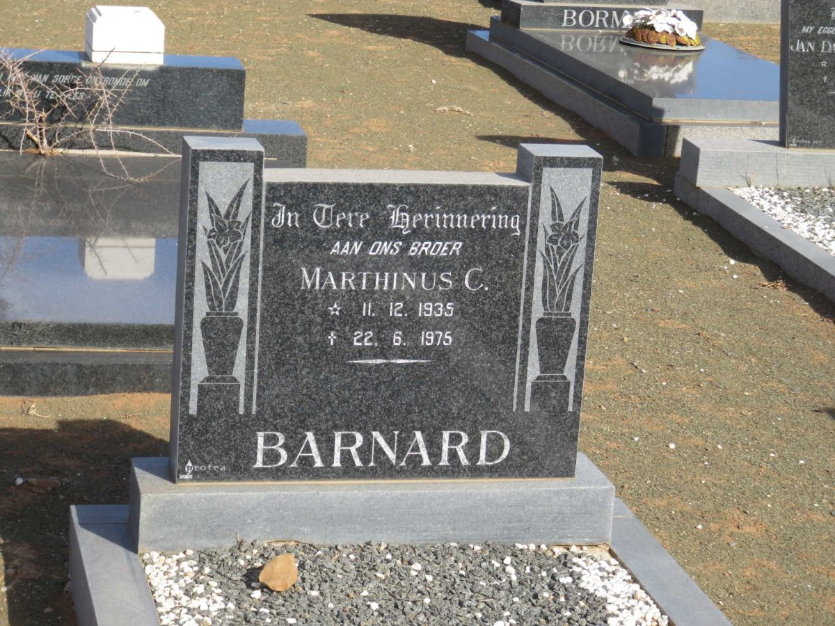 BARNARD Marthinus C. 1935-1975
