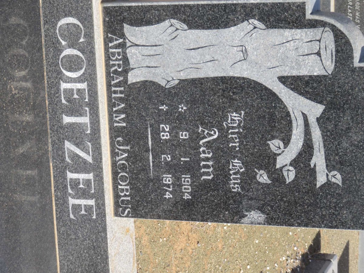 COETZEE Aam 1904-1974