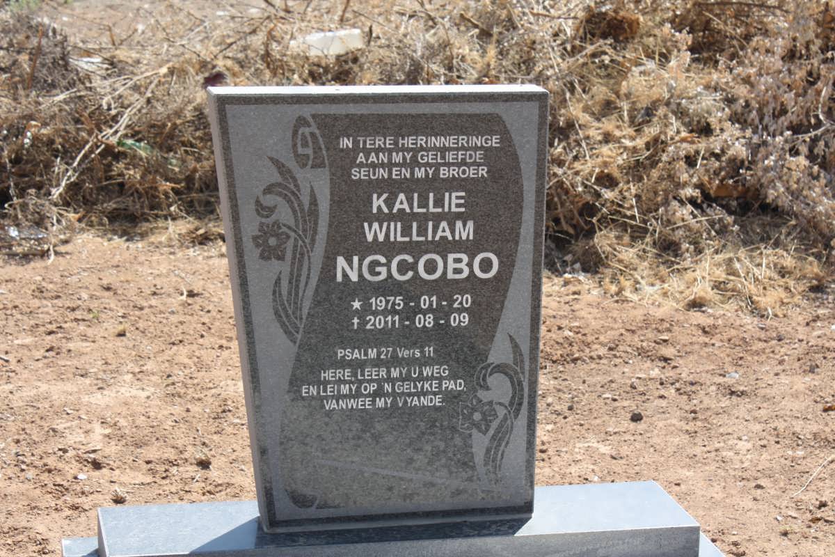 NGCOBO Kallie Wiliam 1975-2011