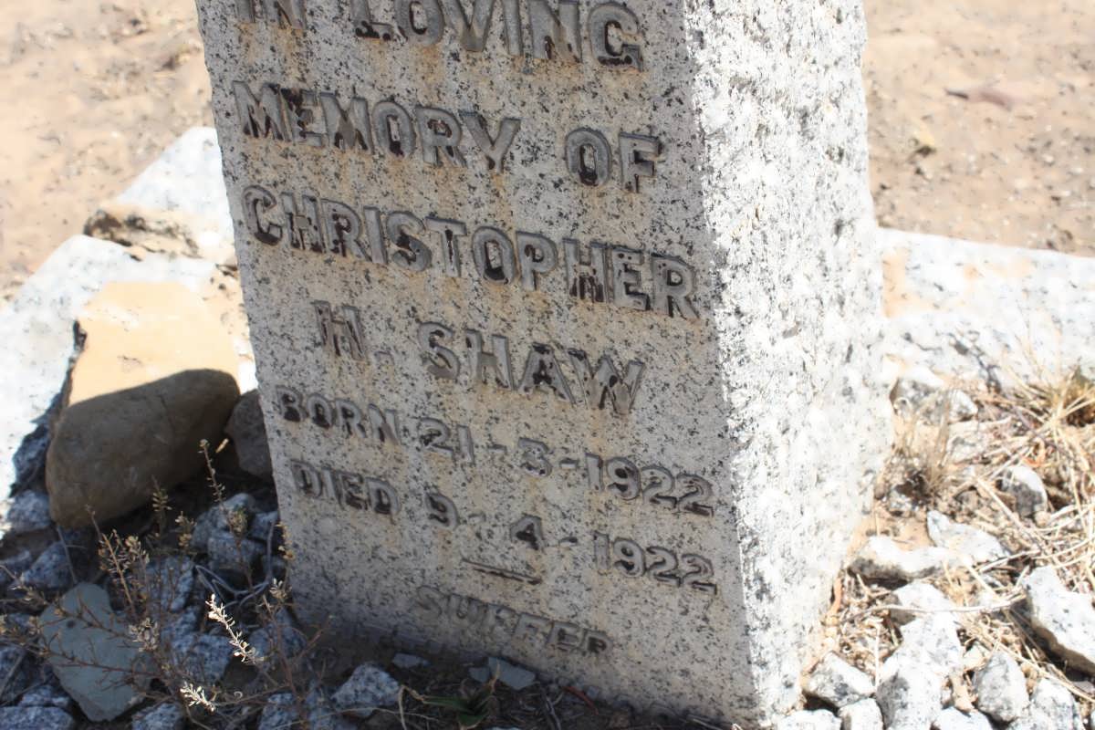 SHAW Christopher H. 1922-1922
