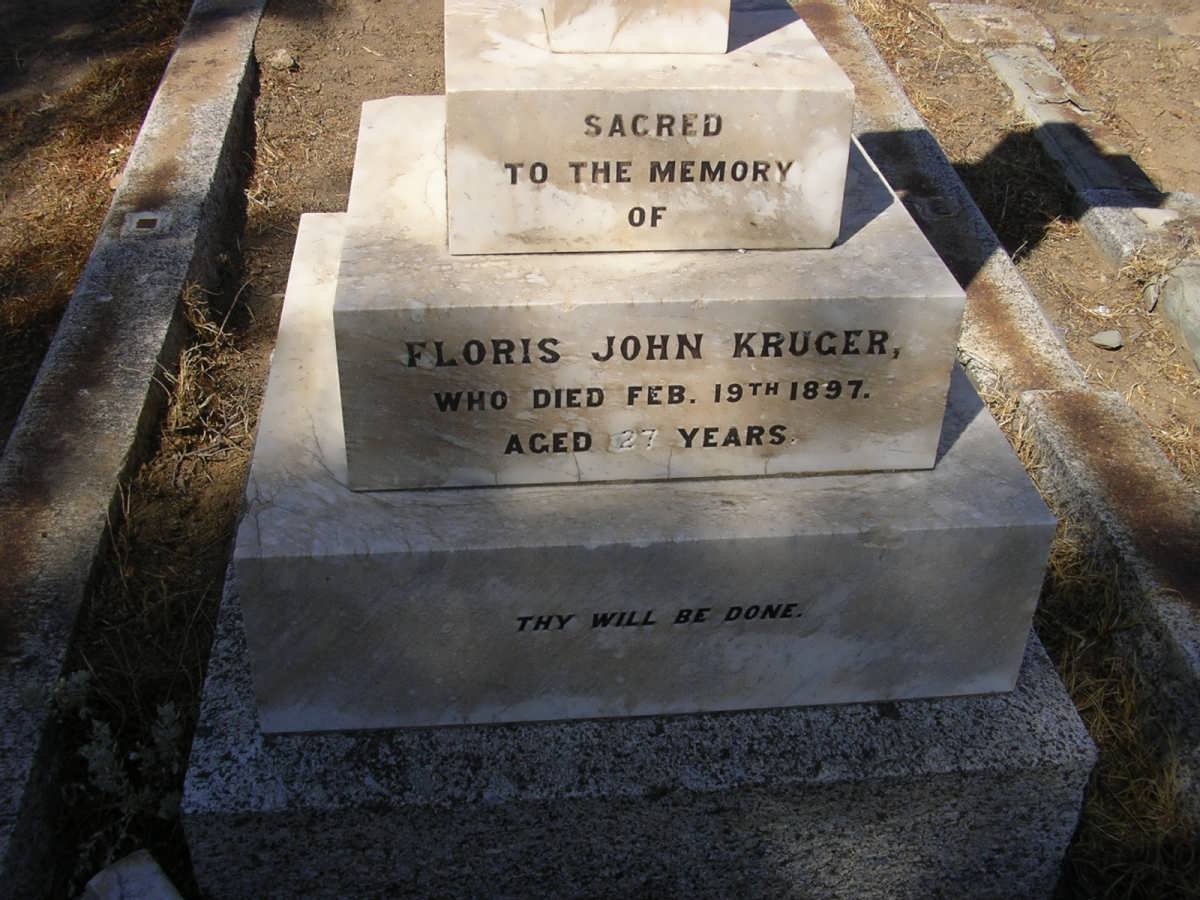 KRUGER Floris John -1897