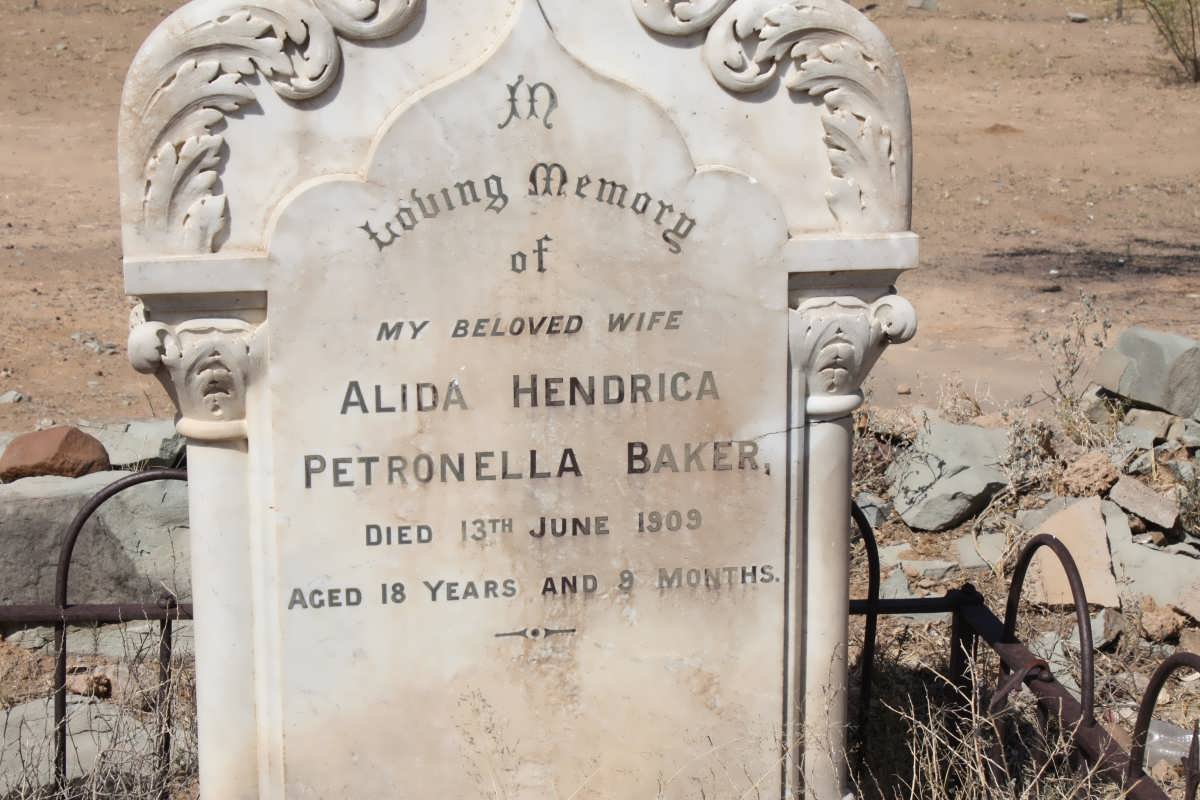 BAKER Alida Hendrica Petronella -1909