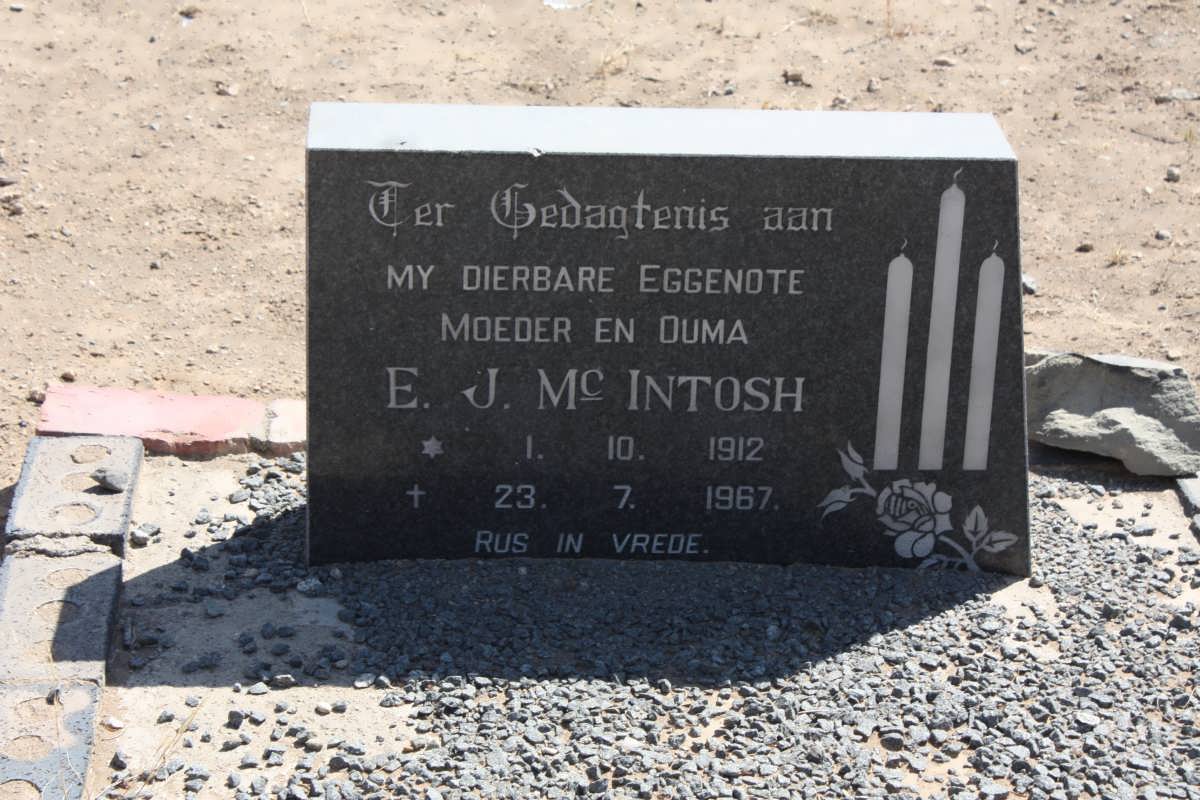Mc INTOSH E.J. 1912-1967