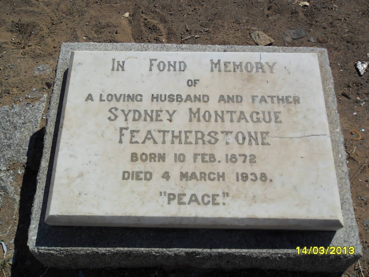 FEATHERSTONE Sydney Montague 1872-1938