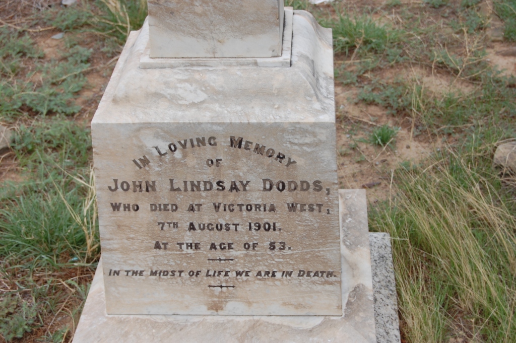 DODDS John Lindsay -1901