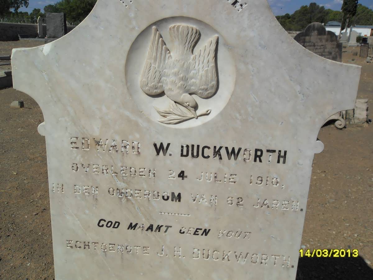 DUCKWORTH Edward W. -1910