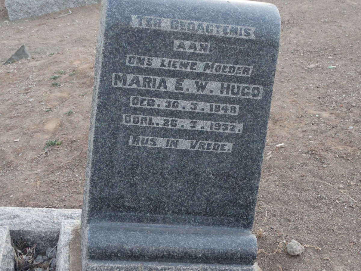 HUGO Maria E.W. 1848-1932