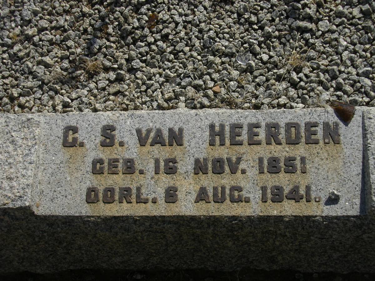 HEERDEN G.S., van 1851-1941