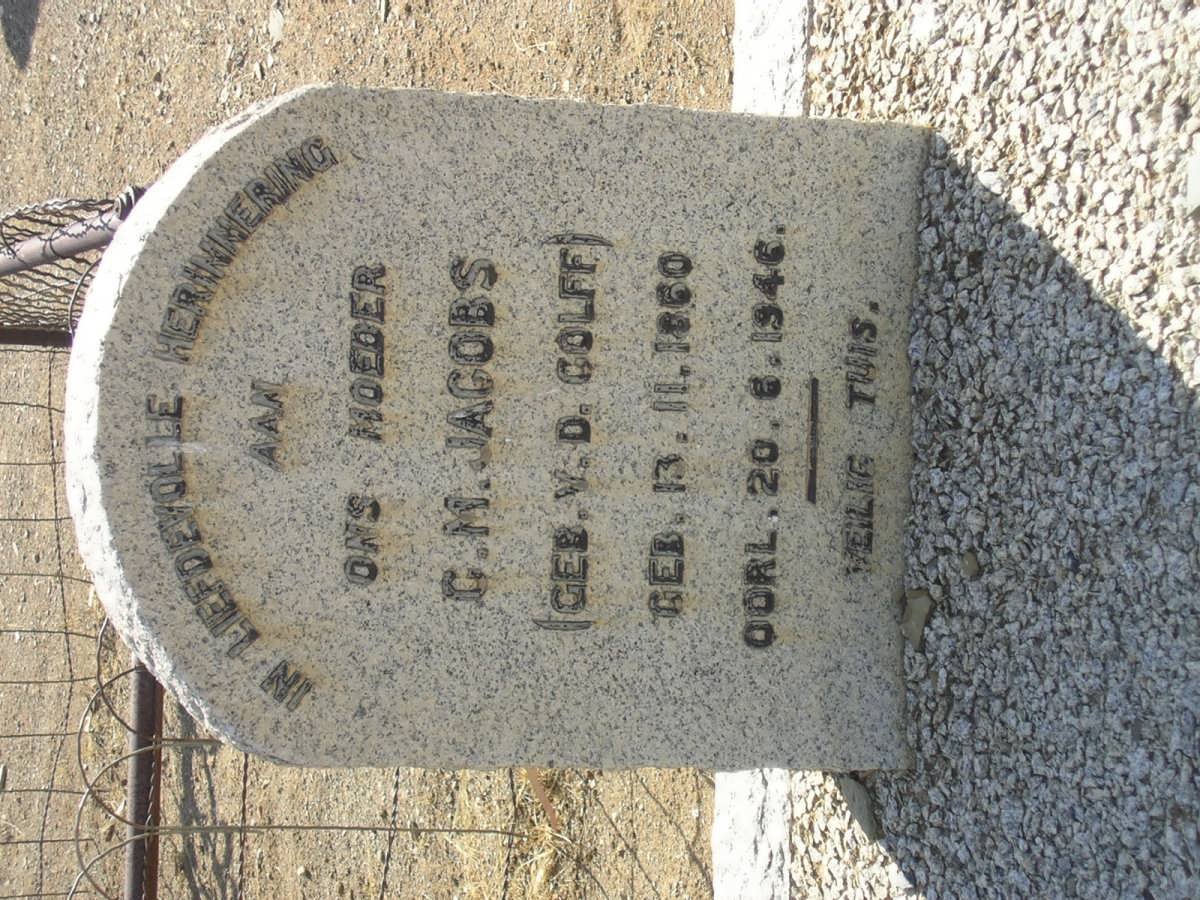 JACOBS C.M. nee V.D. COLFF 1860-1946
