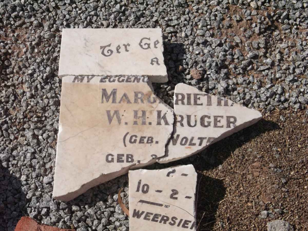 KRUGER Marg?rietha W.H. nee NOLTE