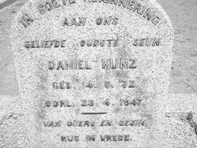 KUNZ Daniel 1932-1947